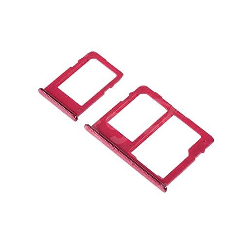 Sim Card Holder Tray for Samsung Galaxy J6 Red - EGFix