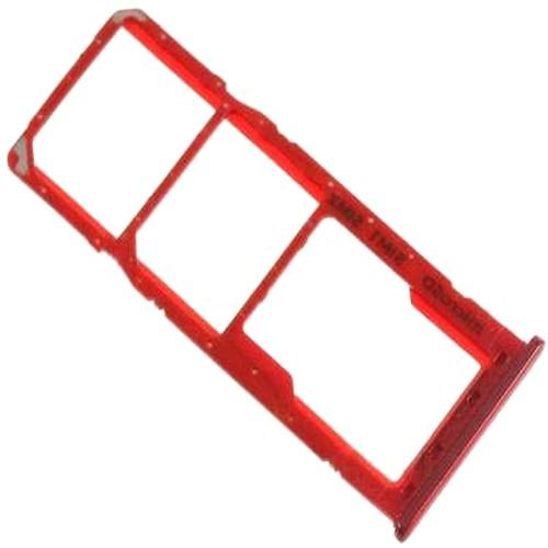 Sim Card Holder Tray for Samsung Galaxy M02 Red - EGFix