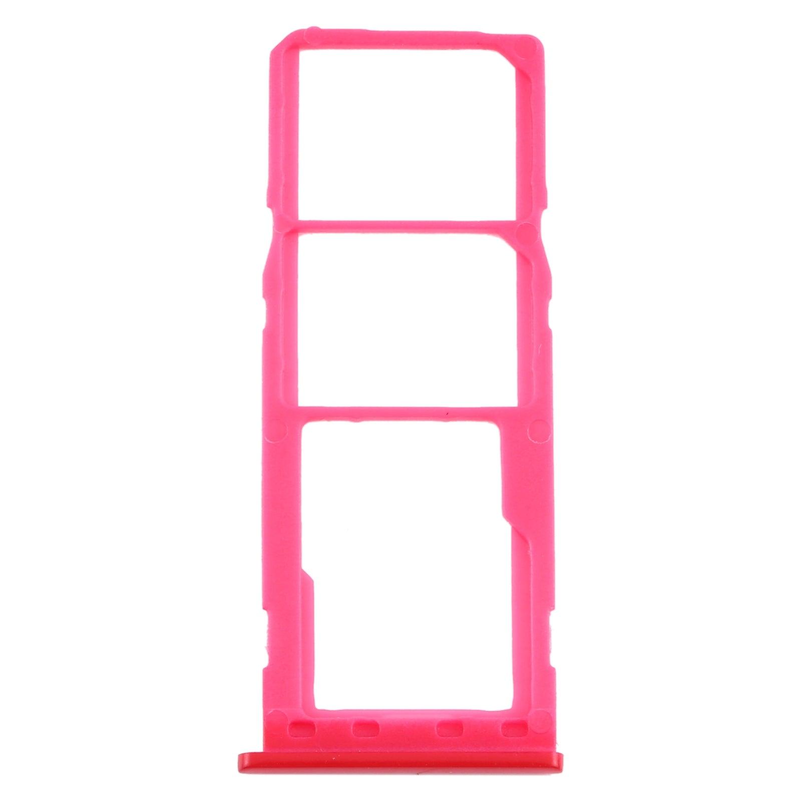 Sim Card Holder Tray for Samsung Galaxy M10 Red - EGFix