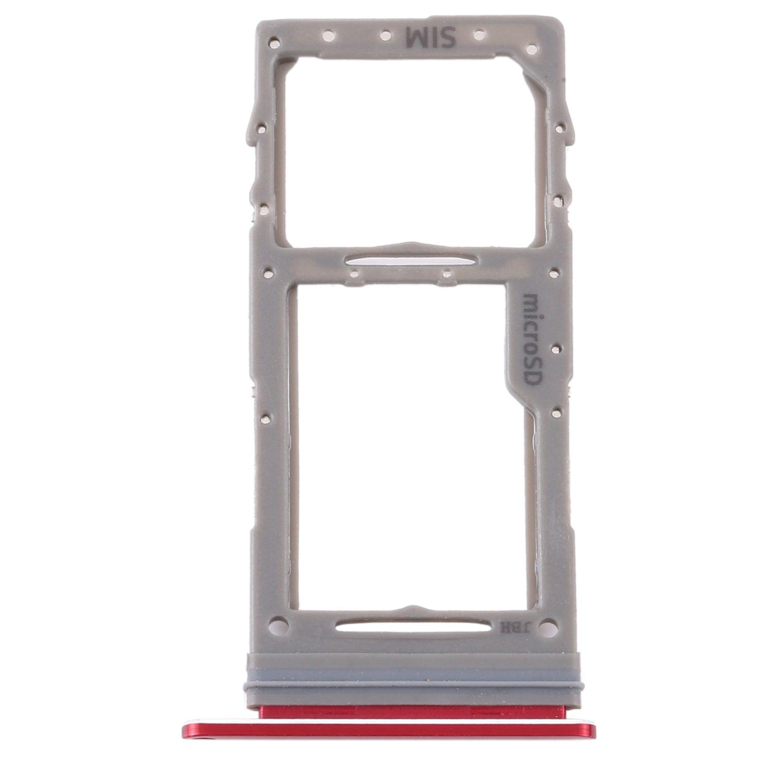 Sim Card Holder Tray for Samsung Galaxy Note 10 Lite Red - EGFix