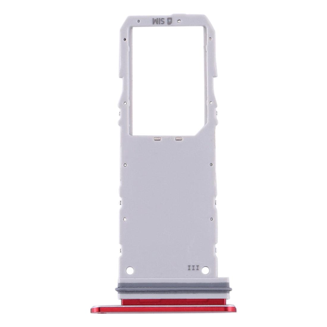 Sim Card Holder Tray for Samsung Galaxy Note 10 Red - EGFix