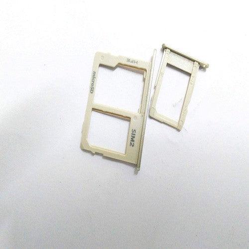 Sim Card Holder Tray for Samsung Galaxy On6 2018 Gold - EGFix