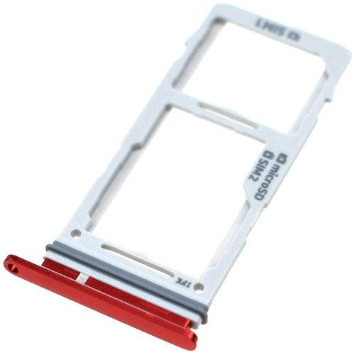 Sim Card Holder Tray for Samsung Galaxy S10 Red - EGFix
