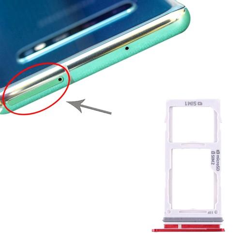 Sim Card Holder Tray for Samsung Galaxy S10E Red - EGFix