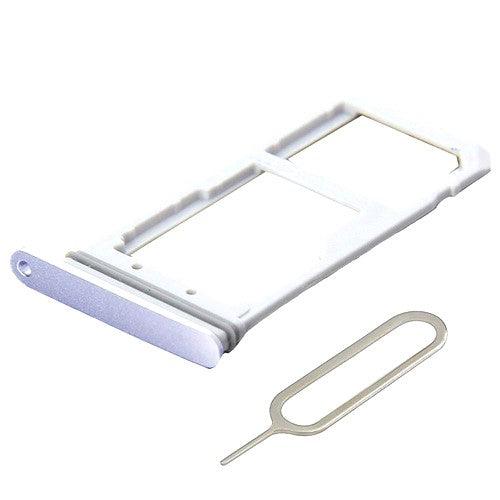 Sim Card Holder Tray for Samsung Galaxy S7 Edge Silver - EGFix