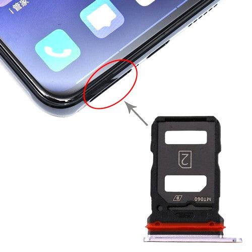 Sim Card Holder Tray for Vivo X30 Pro Silver - EGFix