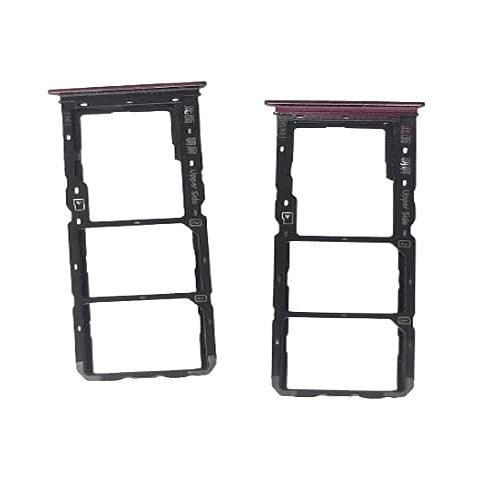 Sim Card Holder Tray for Vivo Y12 Red - EGFix
