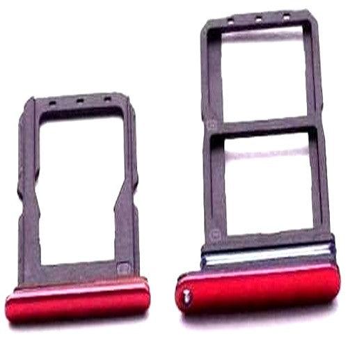 Sim Card Holder Tray for Vivo Y15 Pro Red - EGFix