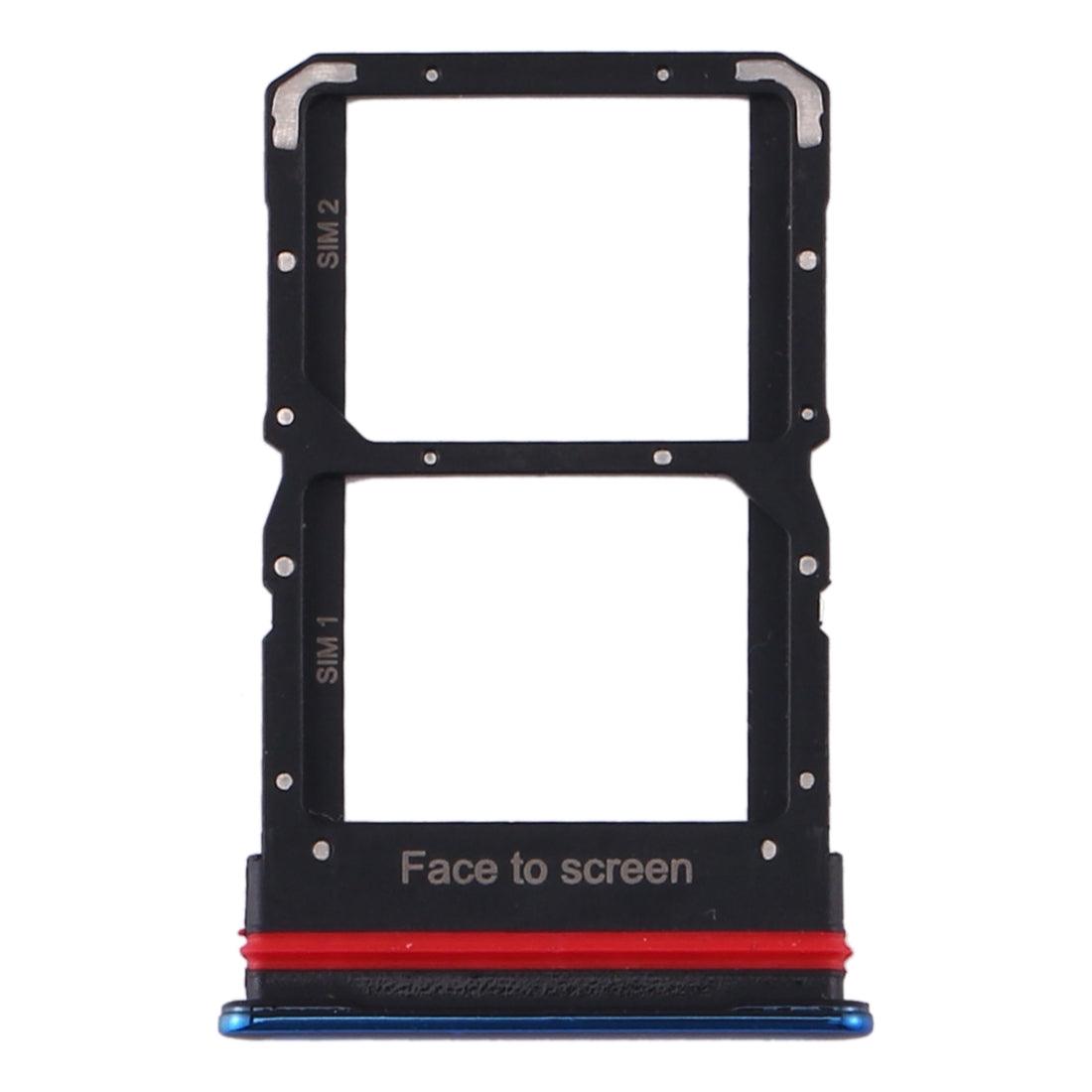 Sim Card Holder Tray for Xiaomi Mi Note 10 Lite Blue - EGFix