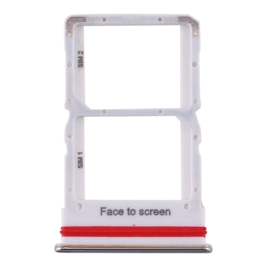 Sim Card Holder Tray for Xiaomi Mi Note 10 Lite Silver - EGFix