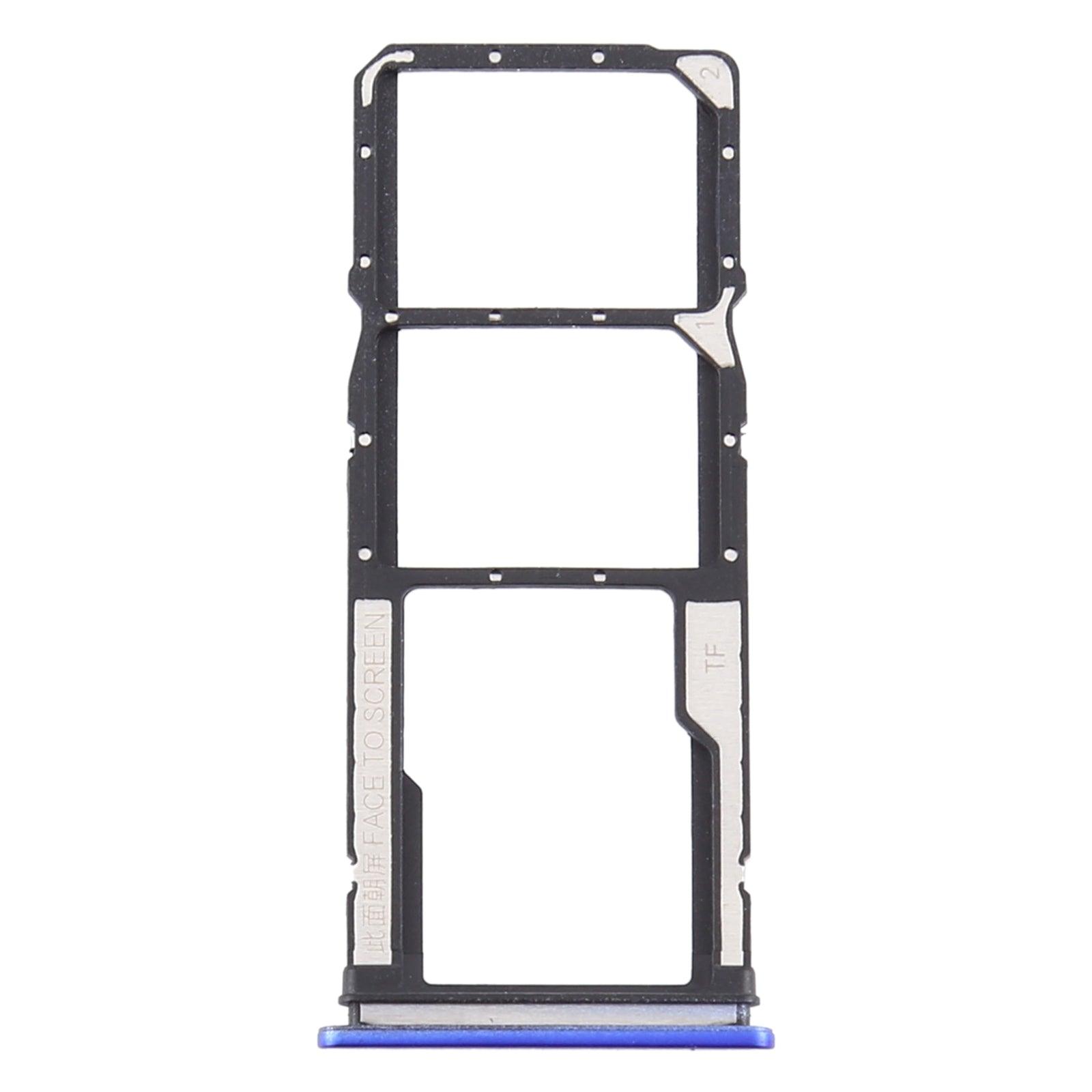 Sim Card Holder Tray for Xiaomi Redmi 9 Prime Blue - EGFix