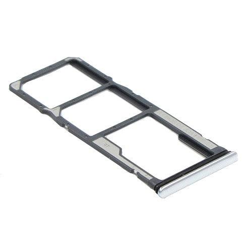 Sim Card Holder Tray for Xiaomi Redmi Note 9 Pro Silver - EGFix