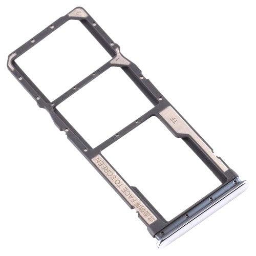 Sim Card Holder Tray for Xiaomi Redmi Note 9 Pro Silver - EGFix