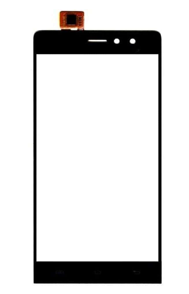 Touch Screen Front Glass for Intex Elight Dual Black - EGFix