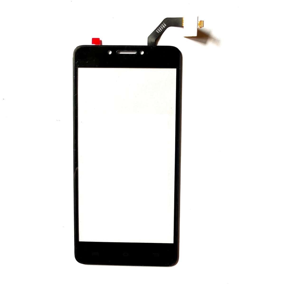 Touch Screen Front Glass for Micromax Bharat 5 Plus Black - EGFix