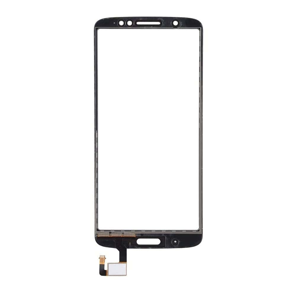 Touch Screen Front Glass for Motorola G6+ Black - EGFix