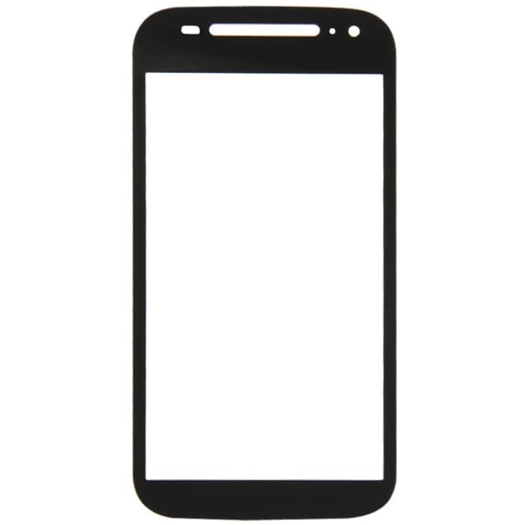 Touch Screen Front Glass for Motorola Moto E 2nd Gen Black - EGFix