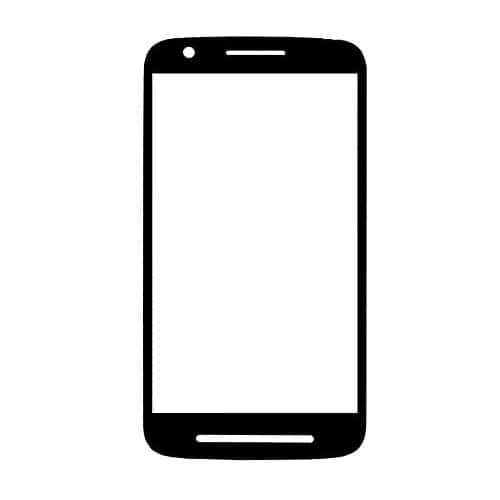 Touch Screen Front Glass for Motorola Moto E3 Black - EGFix
