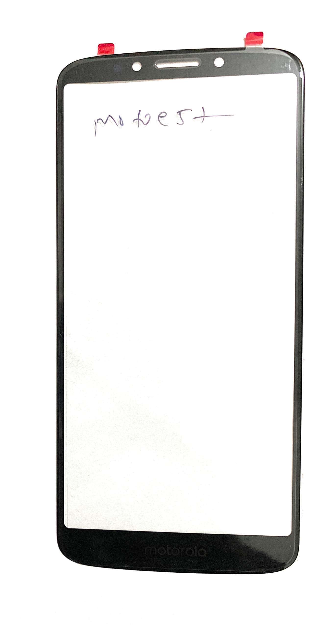 Touch Screen Front Glass for Motorola Moto E5+ Plus Black - EGFix