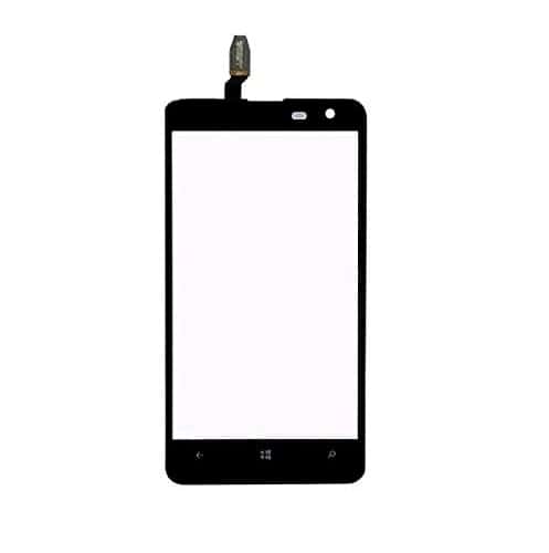 Touch Screen Front Glass for Nokia 625 Black - EGFix