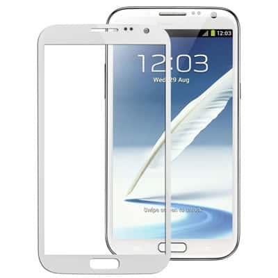 Touch Screen Front Glass for Samsung Galaxy Note II N7100 White - EGFix