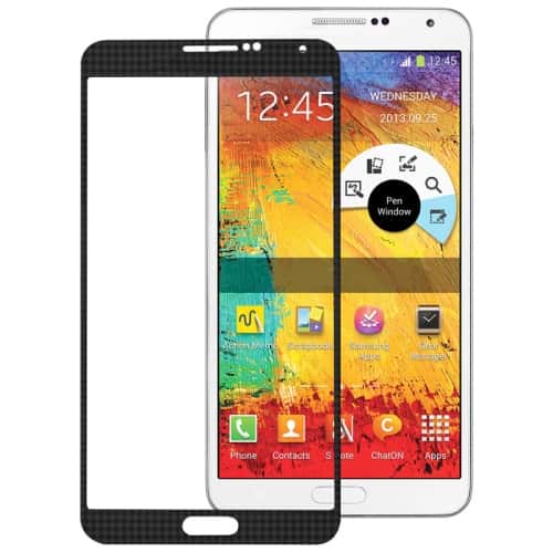 Touch Screen Front Glass for Samsung Galaxy Note III N9000 Black - EGFix