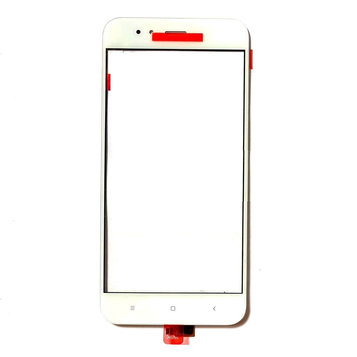 Touch Screen Front Glass for Xiaomi Mi A1 White - EGFix