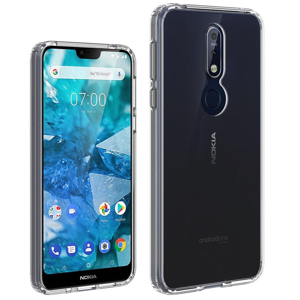 Transparent Soft TPU Protective Case Cover for Nokia 7.1